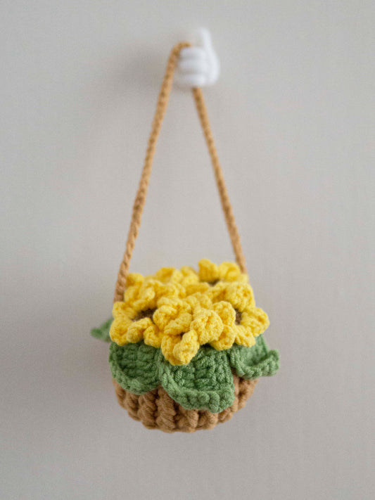 Hanging Sunflower Pot